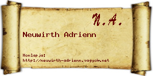 Neuwirth Adrienn névjegykártya